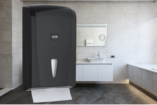 Vialli Z Katlı Kağıt Havlu Dispenseri 400 (Siyah)